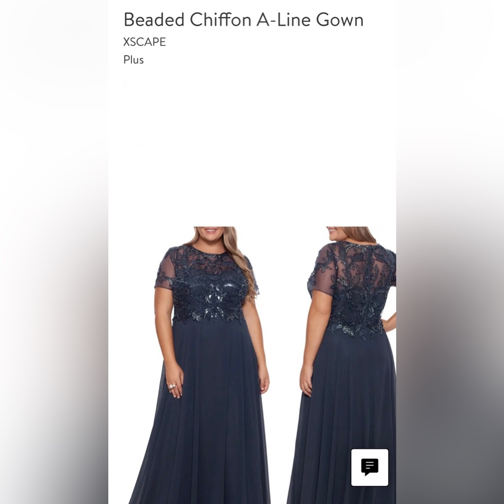 X scape Charcoal Dress